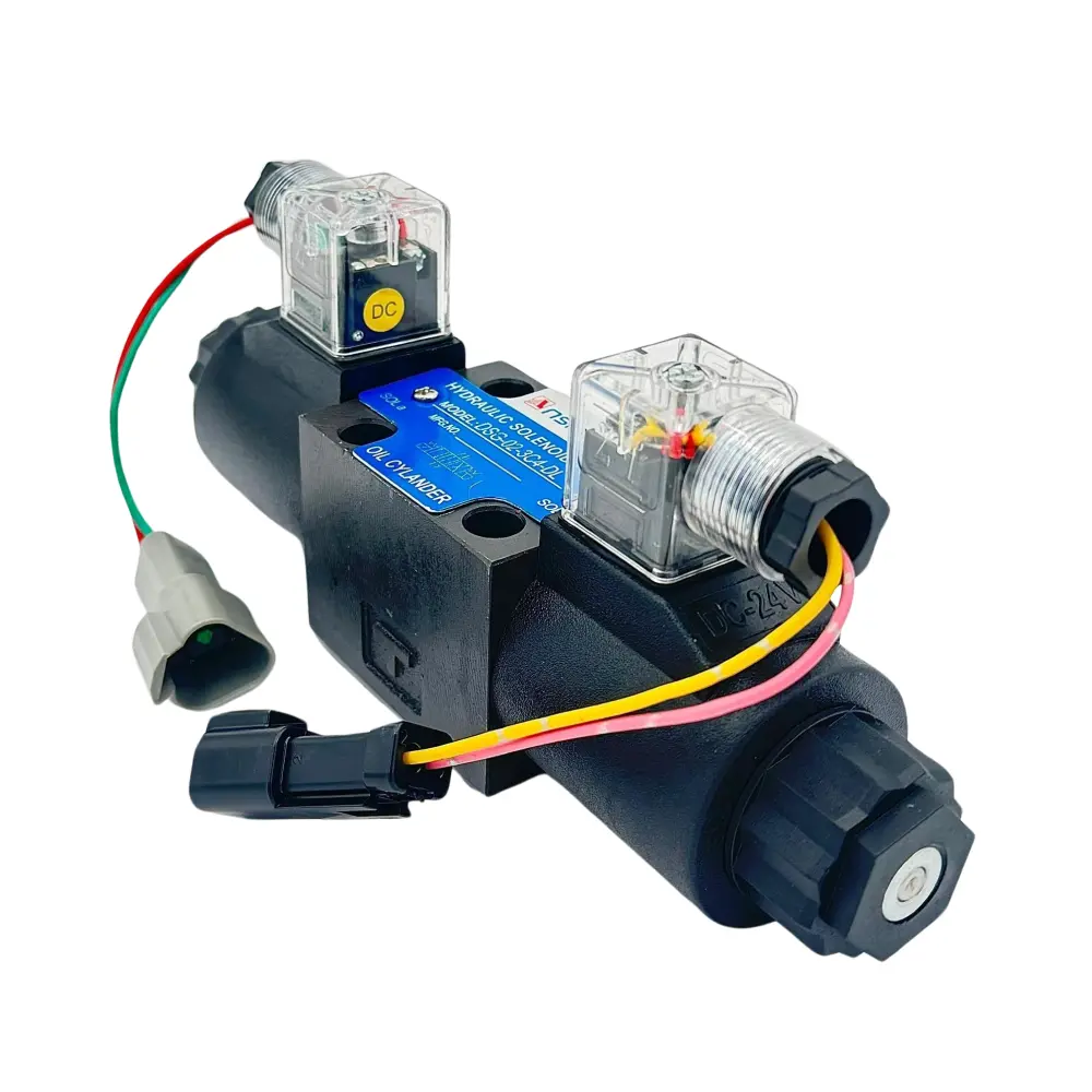 2238181 223-8181 Válvula Solenoide Hidráulica de 24V para Retroexcavadora Caterpillar 416C 416D 420D 426C 428C 428D 430D