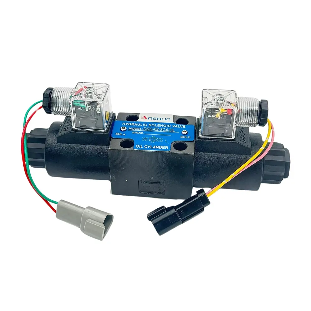 2238181 223-8181 Válvula Solenoide Hidráulica de 24V para Retroexcavadora Caterpillar 416C 416D 420D 426C 428C 428D 430D